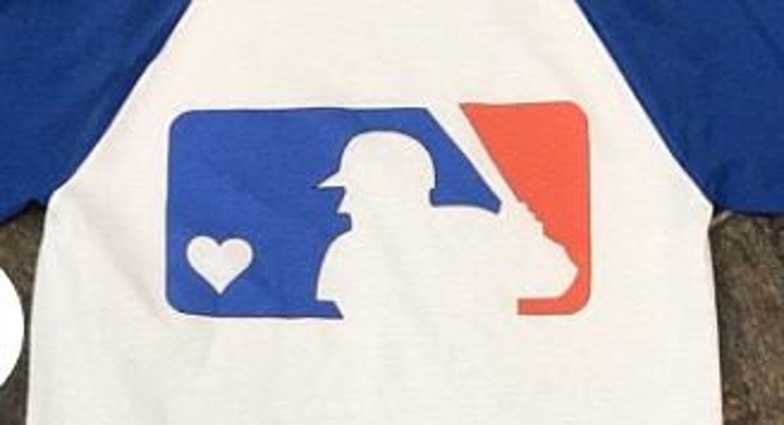 MLB inspired Heart Baseball logo svg png digital INCLUDES | Etsy