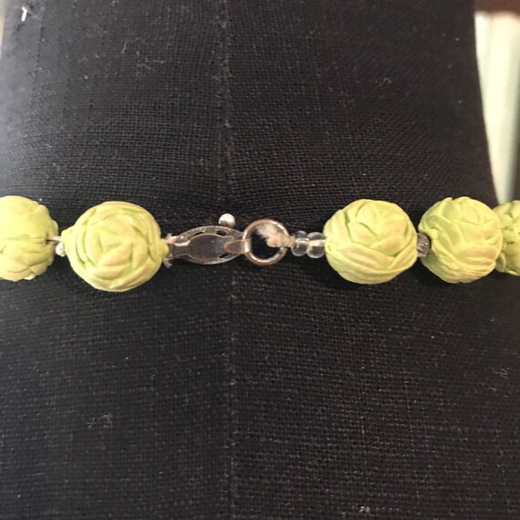 Chartreuse Celluloid Necklace - image 3