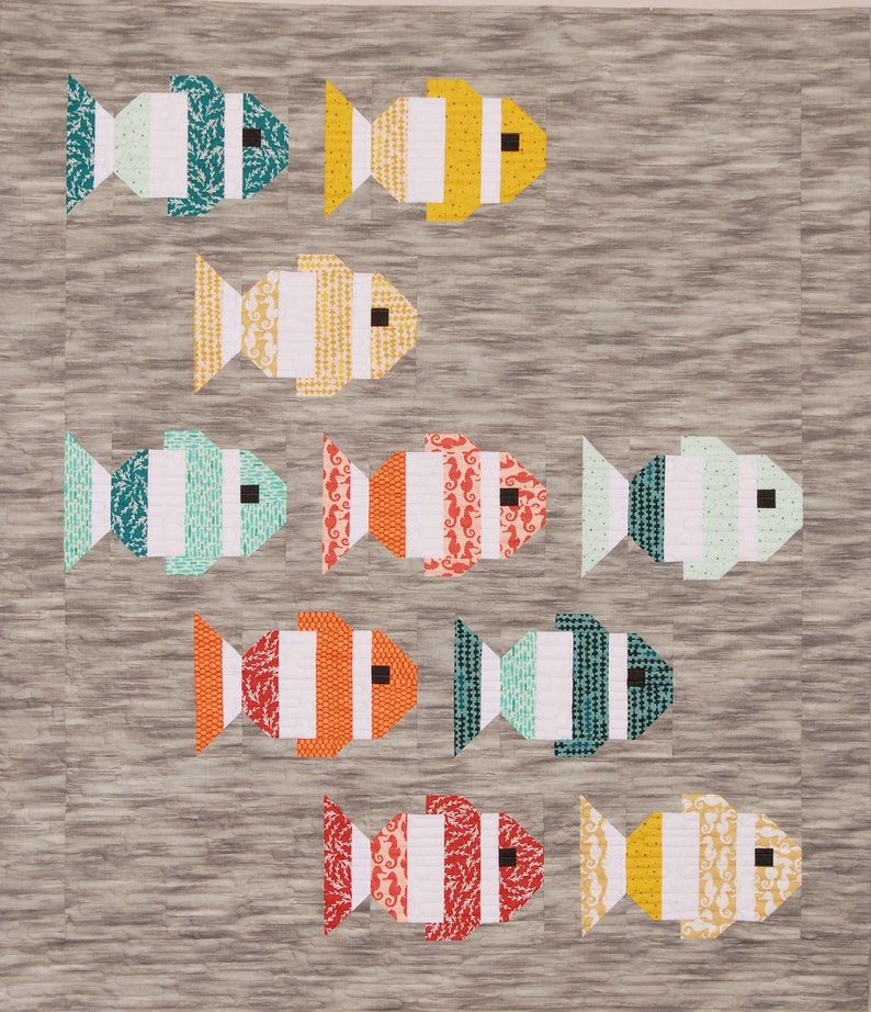 Fish in the Pond LapTable Quilt