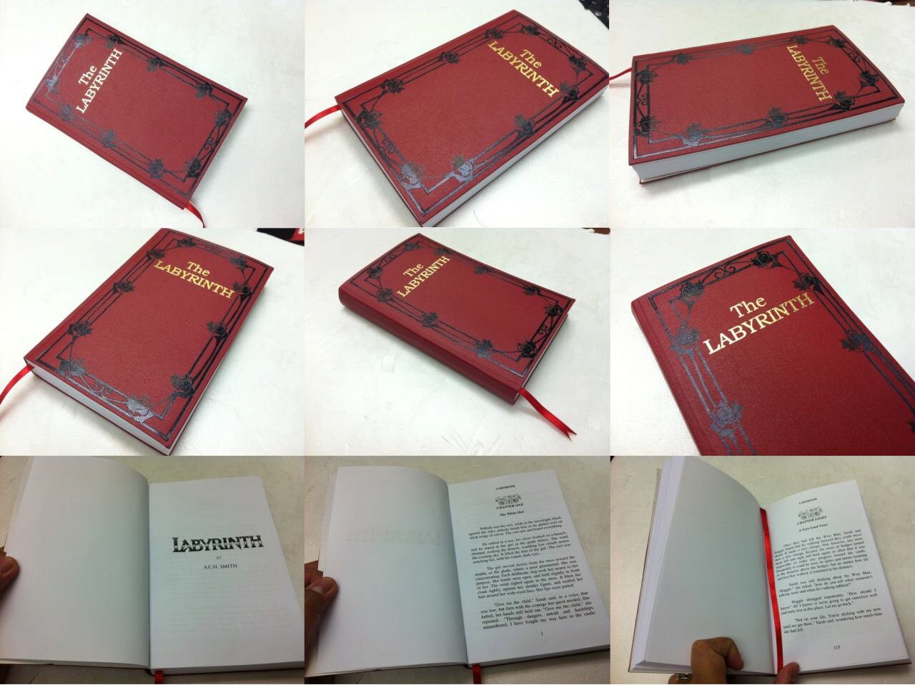 The Labyrinth Red Book Prop Replica Etsy
