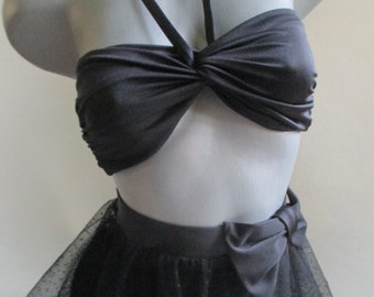 High Waisted Polka Dot Bikini: Retro Bow Swimsuit