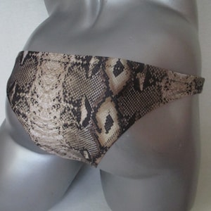 mens bikini bottom snake print brief mens swimtrunks bathing suit ,swimmers ,swimming costume for gentlemen sexy animal print bikini bottom