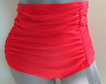 High Waisted Bikini Bottom: Scrunch, Shaping, Vintage Style