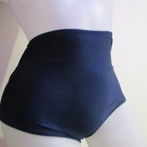 high waist sexy bikini bottoms cheeky brazilian bow back highwaisted swimsuit retro bathingsuit pin up girl vintage style CREATE YOUR OWN NAVY