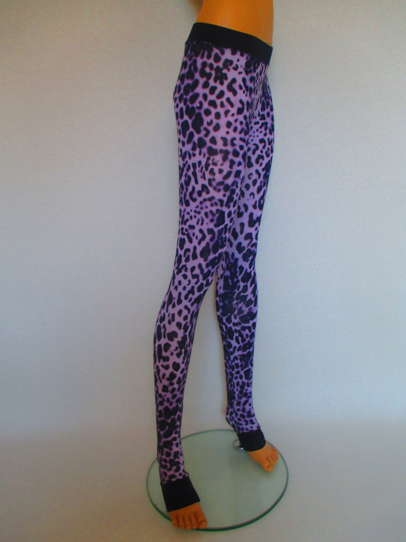 Cheetah print extra long yoga pants gym leggings tights animal | Etsy
