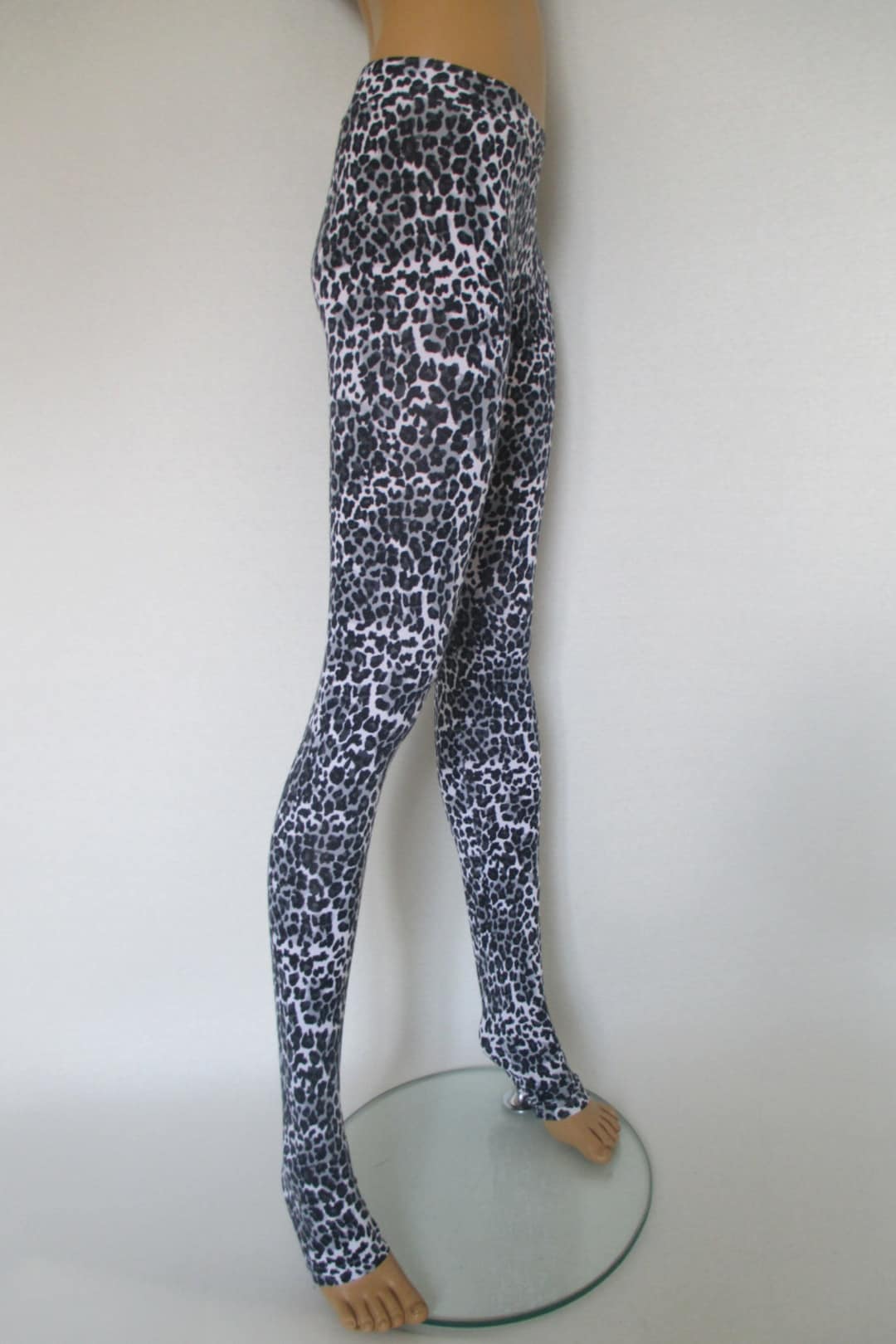 Cheetah Print Extra Long Yoga Pants Gym Leggings Tights Animal Print ...
