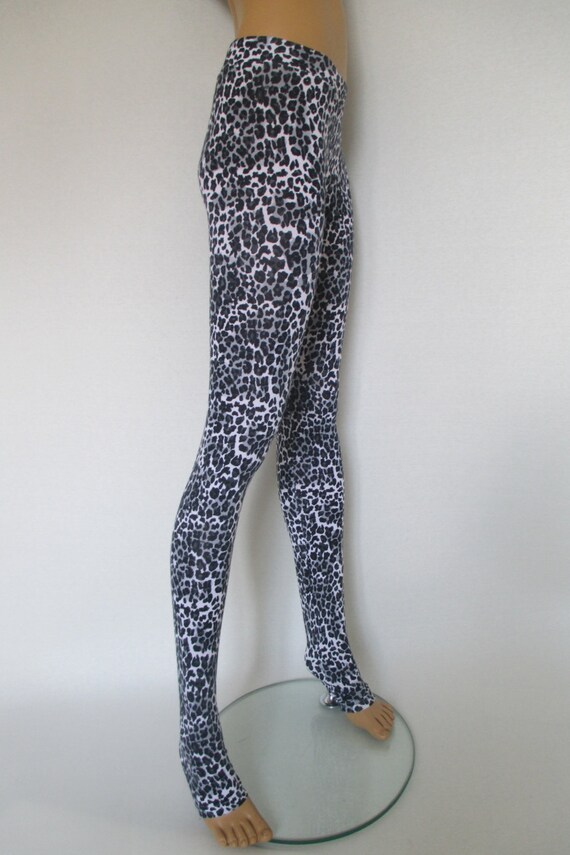 Cheetah Print Extra Long Yoga Pants Gym Leggings Tights Animal