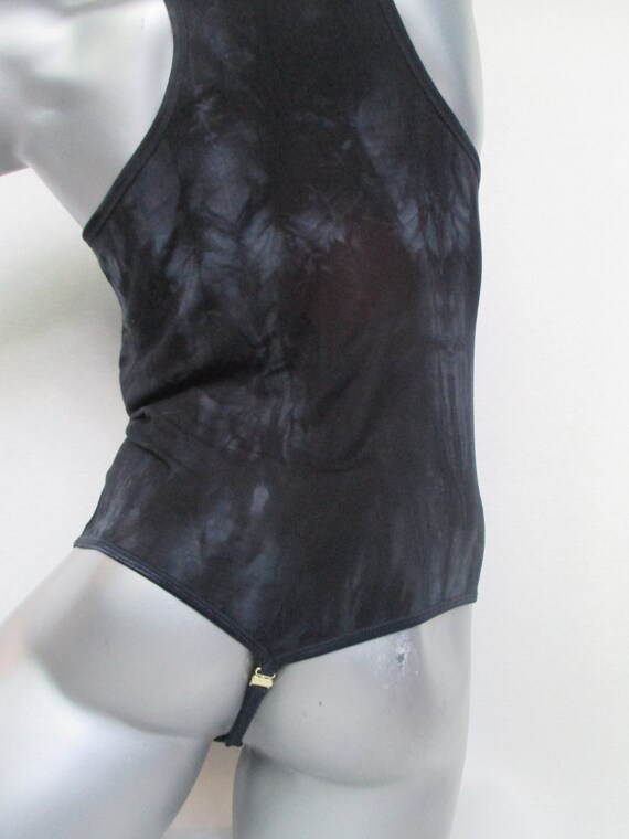 Mens bodysuit thong fully open razor back tank top body Etsy