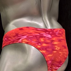 Sexy printed mens bikini swimwear swim trunks semi-thong cut out  low brazil back cheeky mens sexy swimsuit for men bathing suit