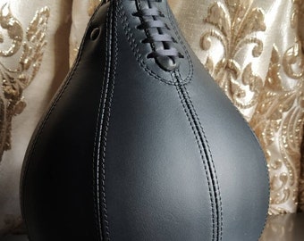 8x11 boxing bag speedbag leather Black speedball striking bag speed bag, speed bag ,8 inch boxing bag