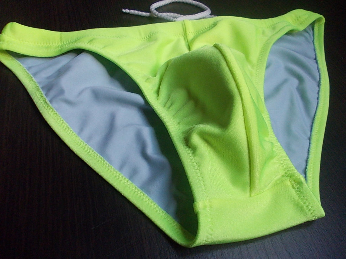 Mens swimsuit briefs men's swimwear neon bathing suit men Etsy