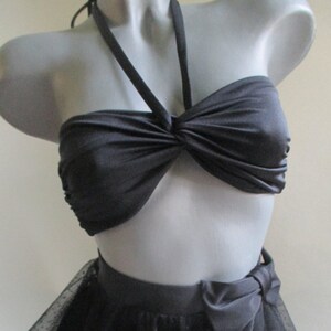 TOP only twisted bandeau top only matching for cheeky bikini bow knickers swimwear cheeky cut bikini bathing suit removable strap matching