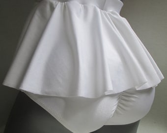 skirted bikini high waist bow bottom highwaisted choose color solids peplum sexy scrunch butt retro look swimming costume vintage style cute