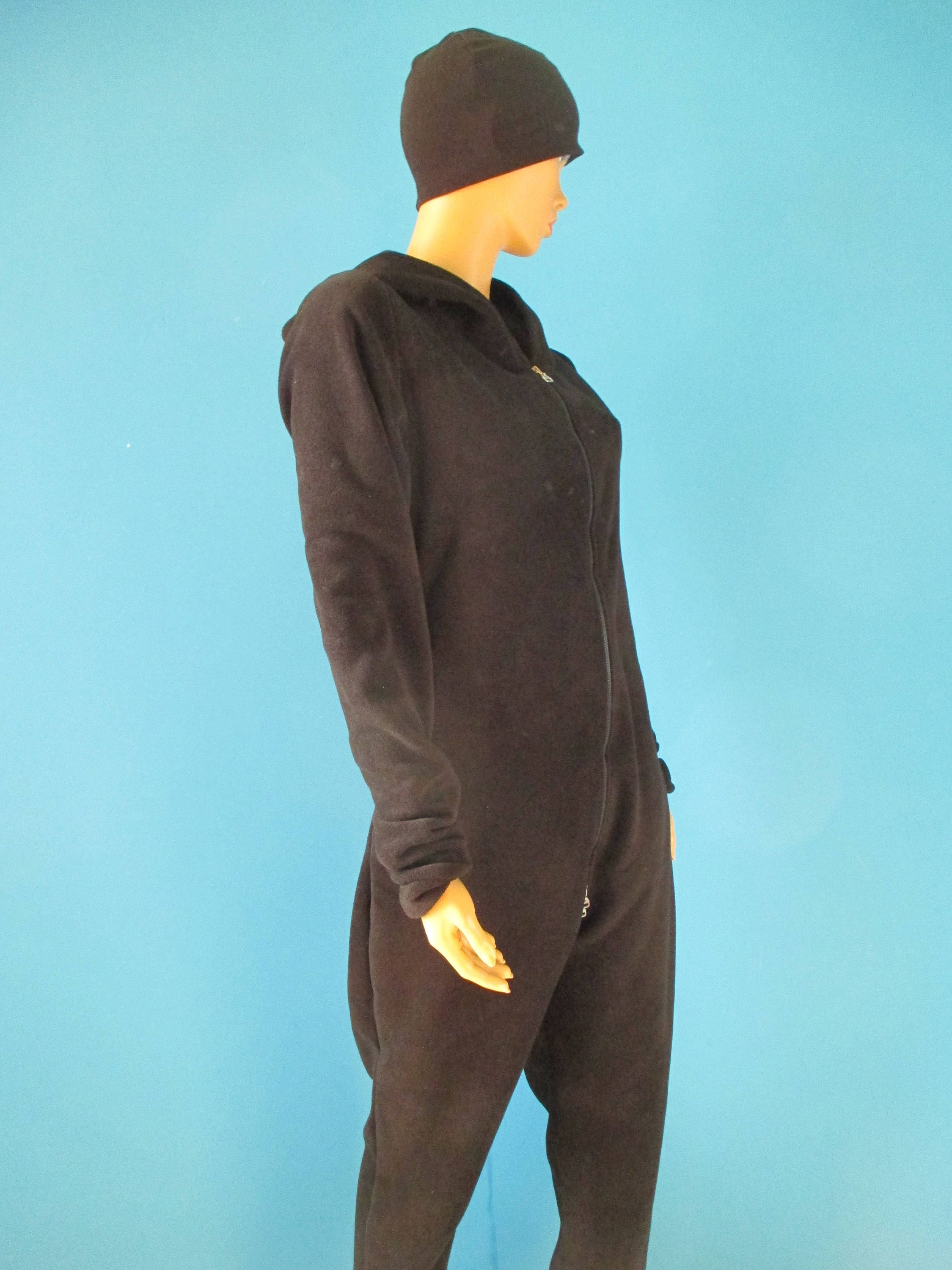 Fleece Bodysuit Double Zipper Full Body Suit Long Sleeves of Etsy