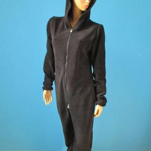 fleece bodysuit double zipper full body suit long sleeves of polar fleece union suit hooded one piece jump suit playsuit unitard lounge suit image 6