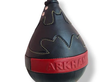 Speed bag boxing punching bag 6x8 inches bat city inspired leather speed ball for box equipment gym OOAK