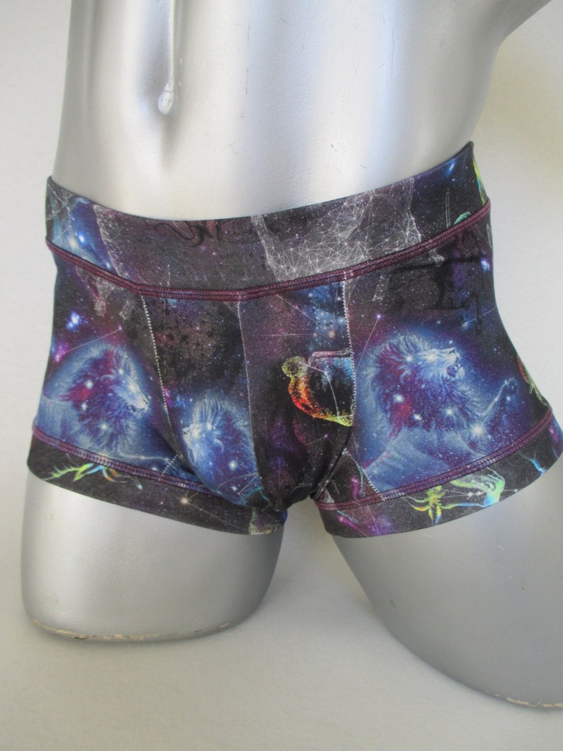 chess print fun underwear cotton boxer shorts men briefs funny boyfriend gift undies star sign zodiak leo printed multicolor under pants BLT