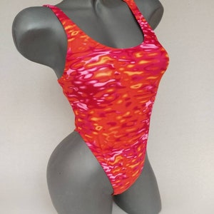 Cheeky bikini One-piece High leg Bathing suit sports classic swimwear open back monokini floral swimsuit womens bathing suit sexy bikini