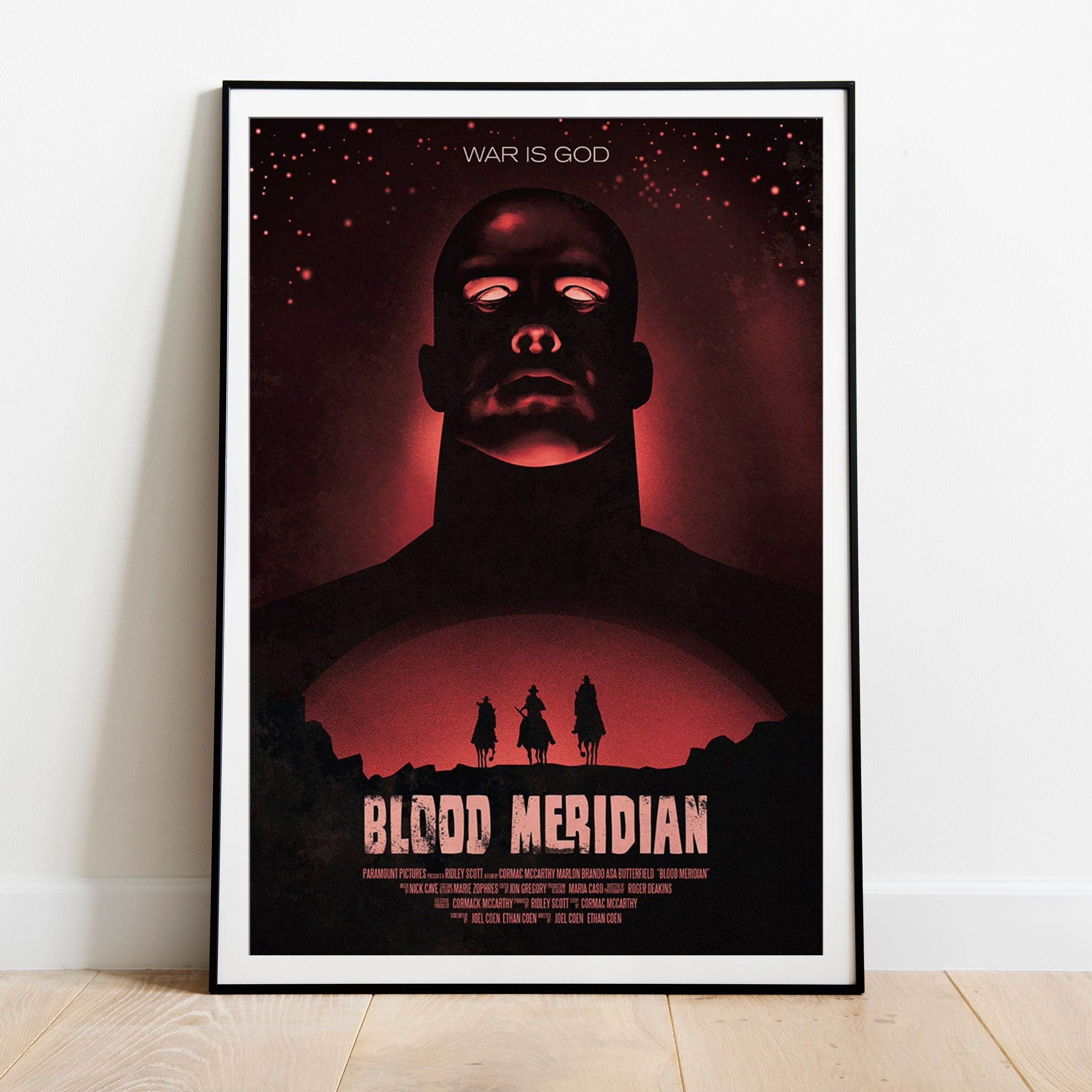 Blood Meridian Imaginary Movie Poster Art Print Condo Apartment Office Wall  Gothic Home Decor Literary Poster Gift 13x19 