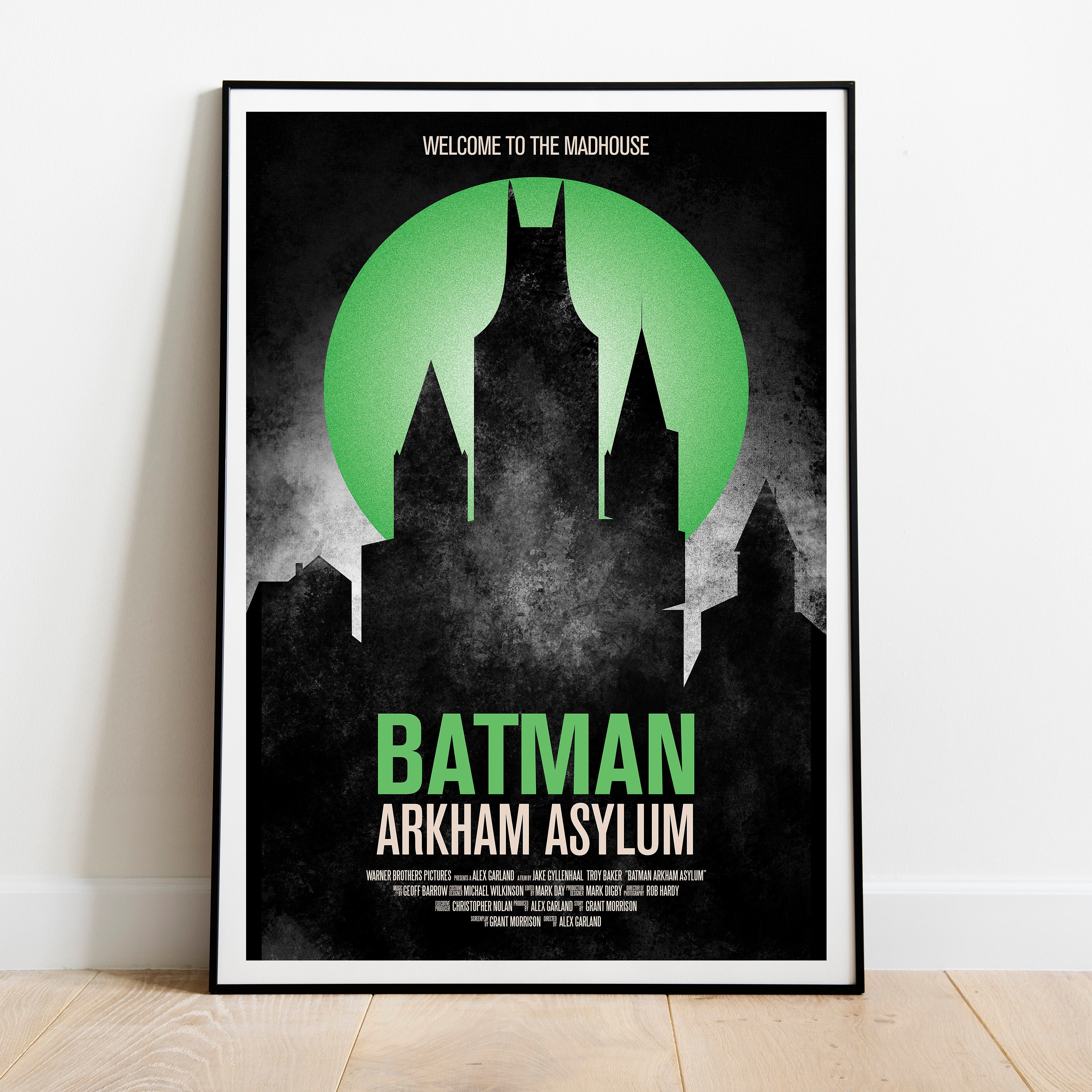 Batman Arkham Asylum Poster Gothic Home Condo Decor Etsy