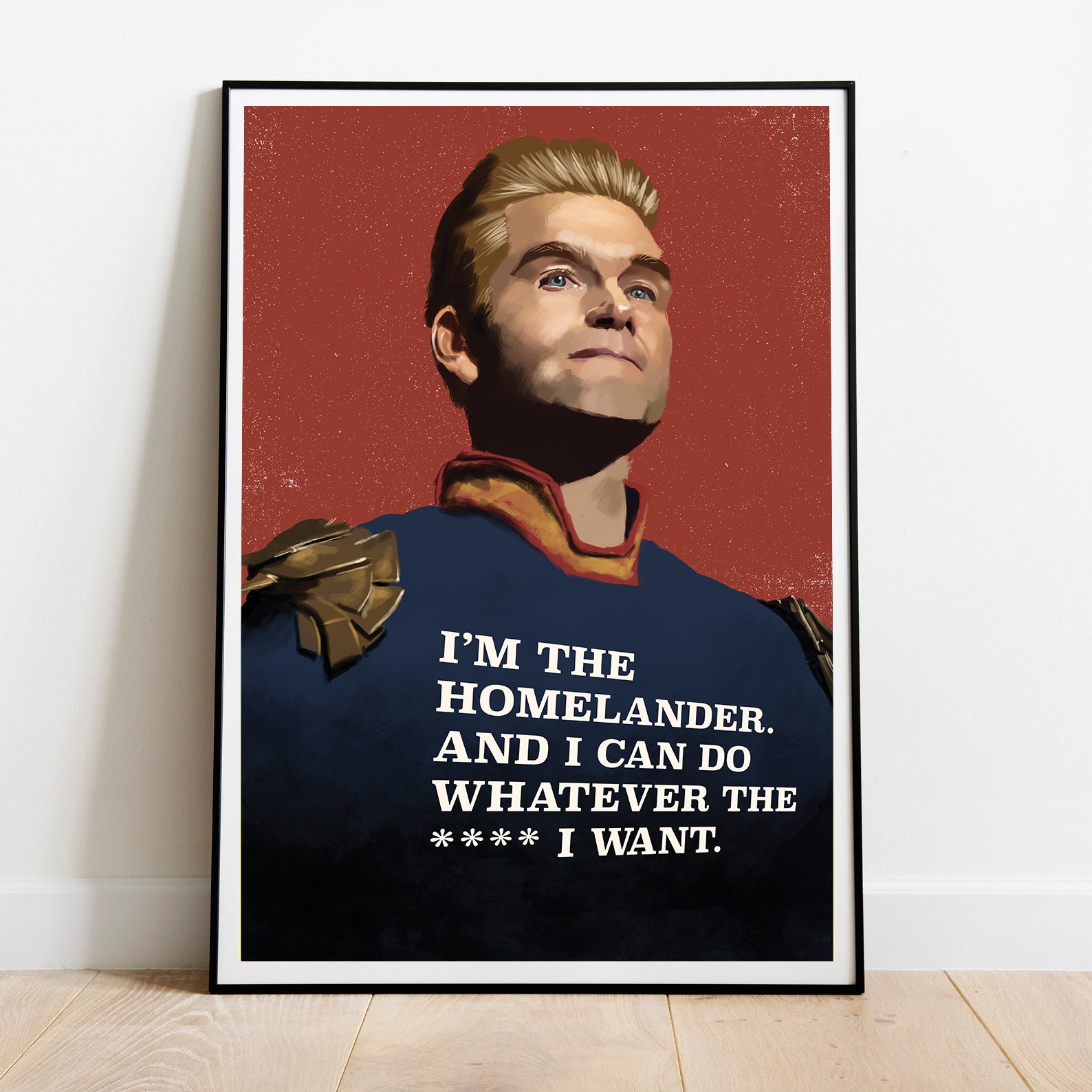 Homelander Art Print The Boys Propaganda Poster Portrait Etsy