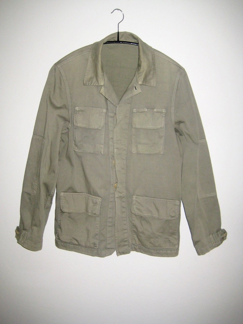 Helmut Lang Archiv 1998 Khaki Field Jacket Cotton Size Etsy