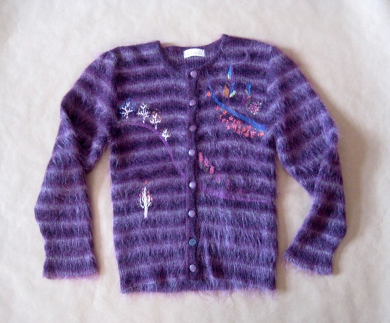 Star Cononation # vintage # Tokyo #mohair cardigan