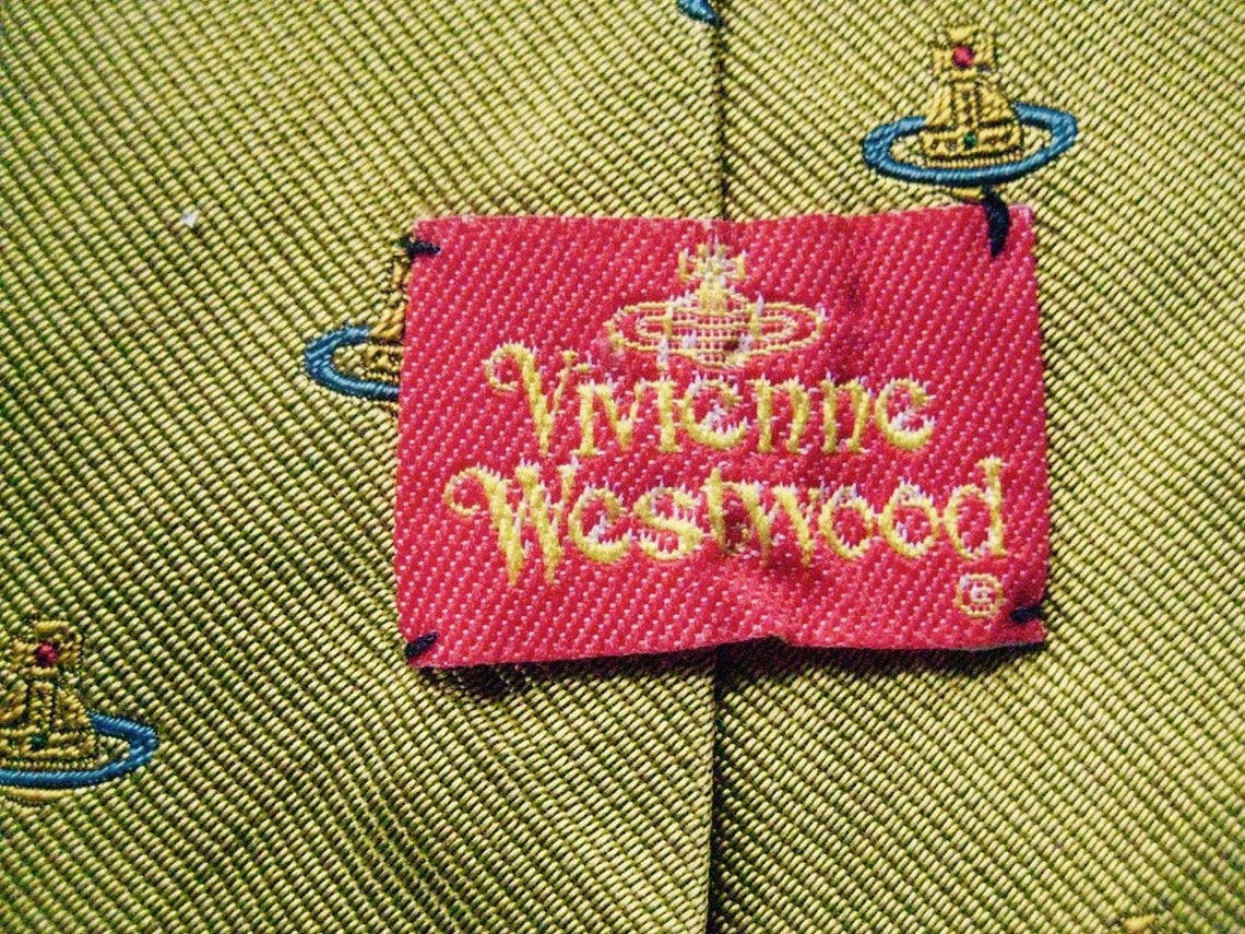 Vivienne Westwood vintage red label brass color tie | Etsy