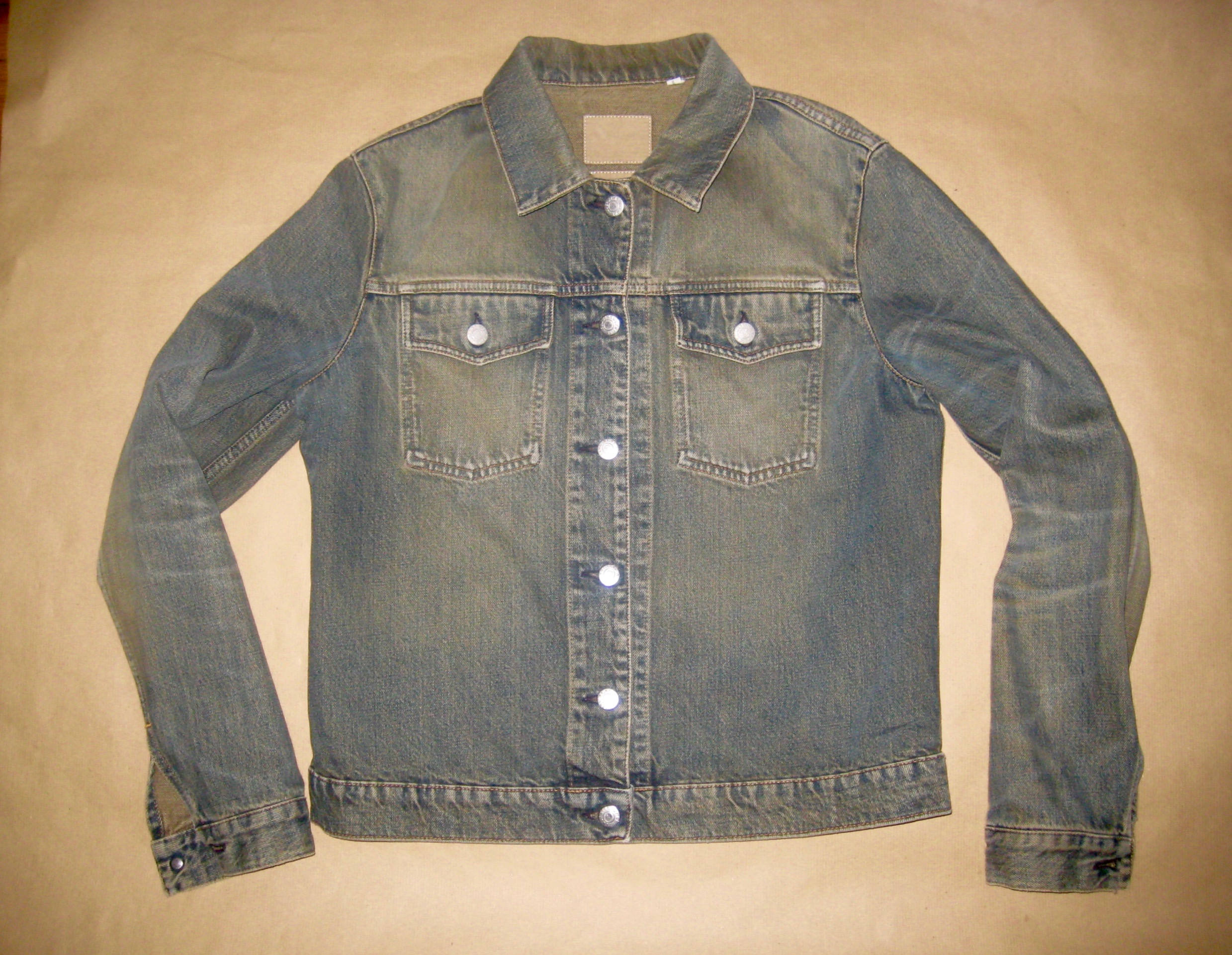 helmut lang distressed denim jacket