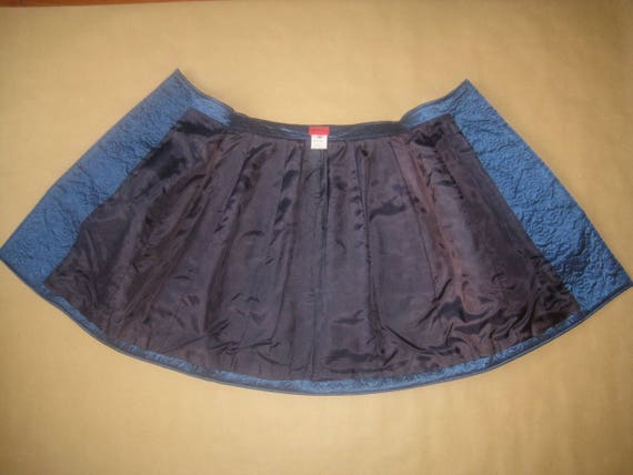 KENZO vintage # quilted blue silk skirt # size S - image 3