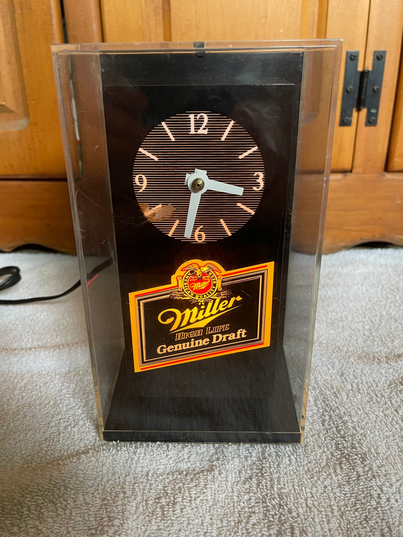 Vintage Miller High Life Beer Lighted Clock Etsy