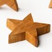 NEW Handmade Hand Cut Free Standing Solid Timber Wooden Star DIY Thick ...
