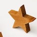 NEW Handmade Hand Cut Free Standing Solid Timber Wooden Star DIY Thick ...
