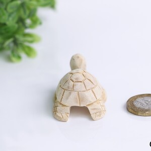 Handmade Hand-carved Natural Small Wooden Turtle Animal Crafts Home ...