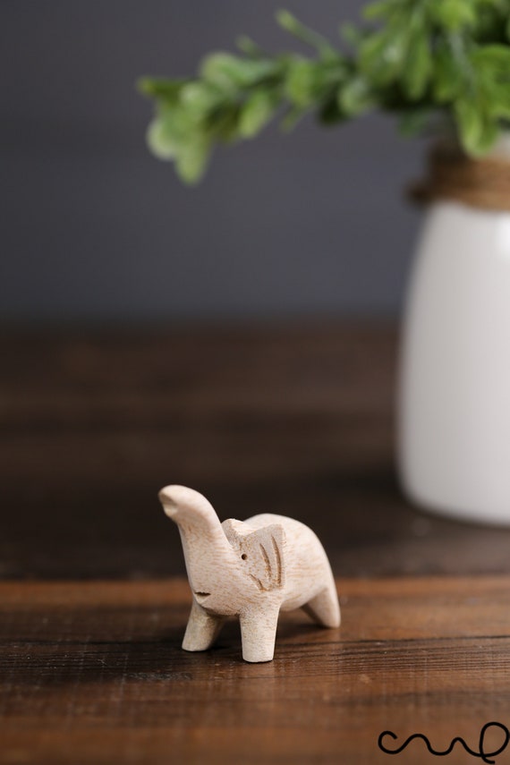 Very Cute Little Wooden Elephant 