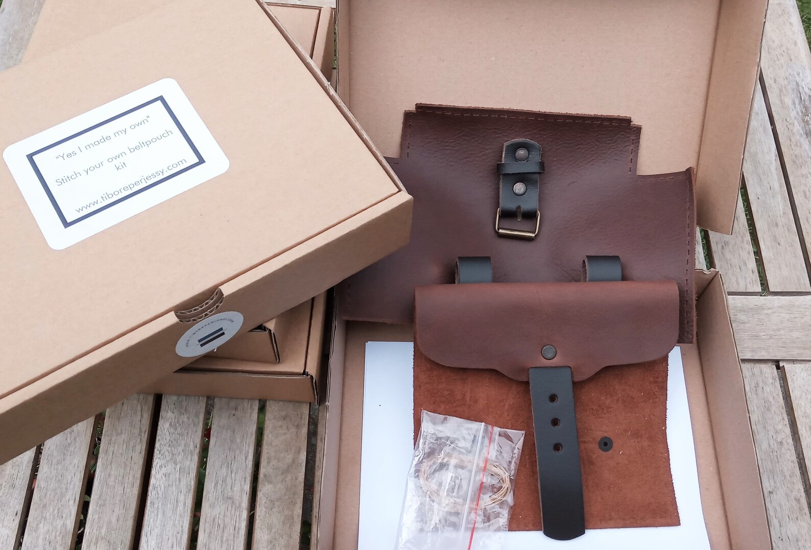 Leathercraft Kitmake Your Own Pouch Leather Pouch Kit Etsy UK