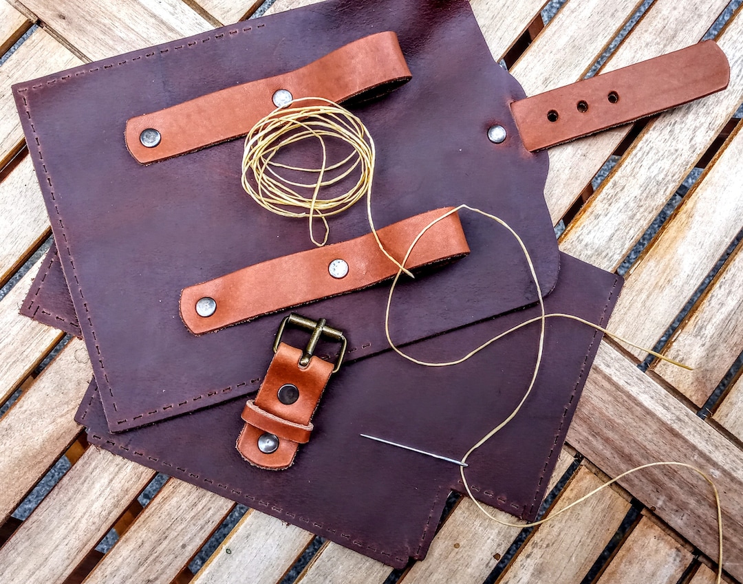 Leathercraft Kit,make Your Own Pouch, Leather Pouch Kit, Bushcraft Kit