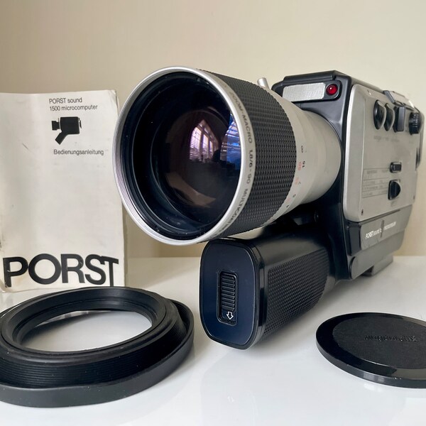 Porst Sound 1500 XL Microcomputer super 8 cine film movie camera fully working