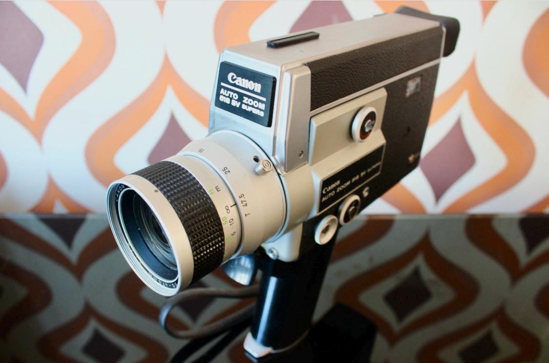 Canon Auto Zoom 518 Sv Super 8 Cine Film Camera - Fully Working