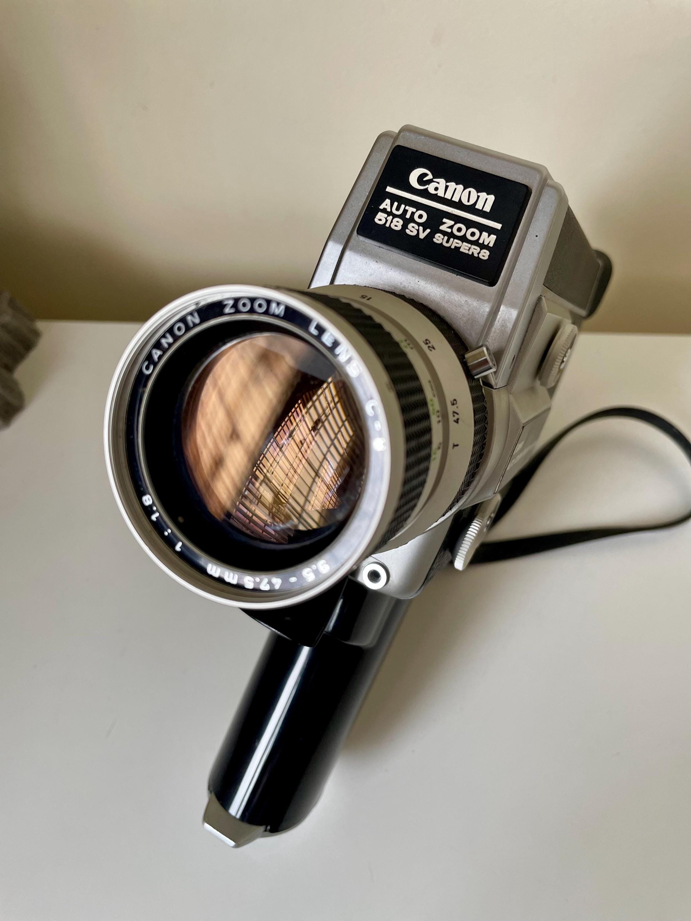 Canon 518 Sv Auto Zoom Super 8 Camera: Film Tested, Working, With