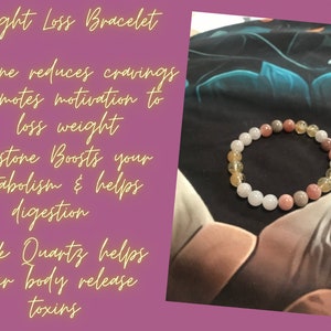 Weight Loss Bracelet Gemstone Bracelet Healing Bracelet Men Woman
