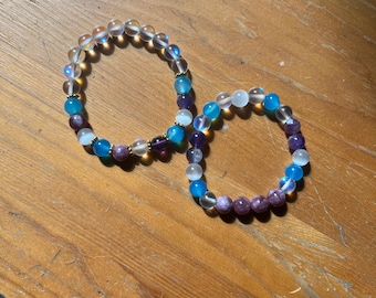 PTSD Healing Bracelet, Relief for Anxiety, Stress, Trauma, Metaphysical Bracelet, Crystal Healing,