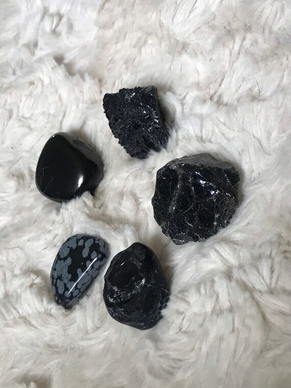 Black Crystal Set, Grounding, Protection, Dispel Negativity