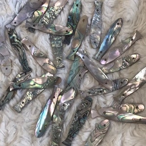 10 Lot All natural Abalone Shell Mother of Pearl For Fishing Lures Fishing Spoons Freshwater Saltwater Fishing