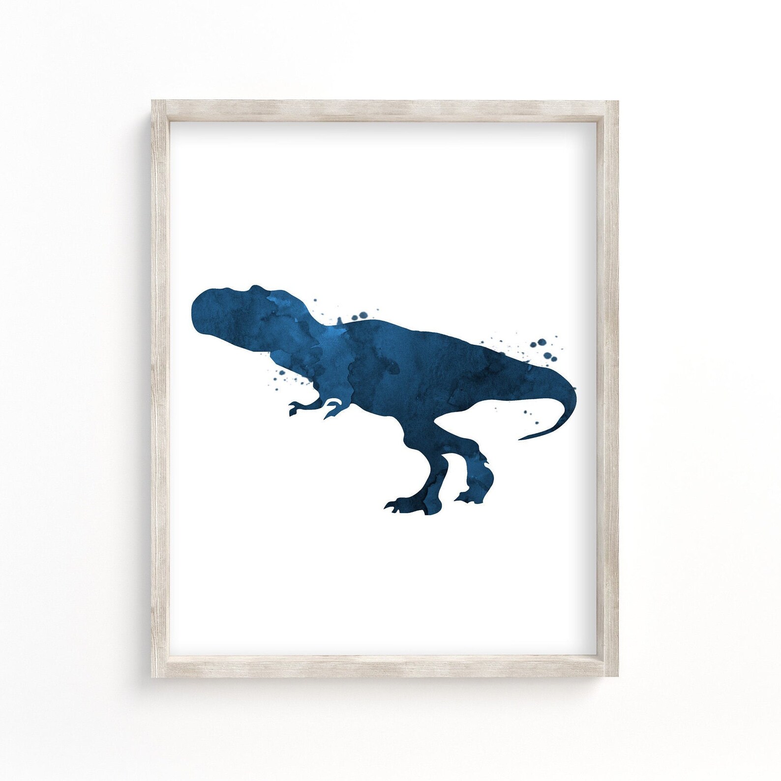 Blue Dinosaur Nursery Decor Navy Blue Boys Bedroom Kids Room | Etsy
