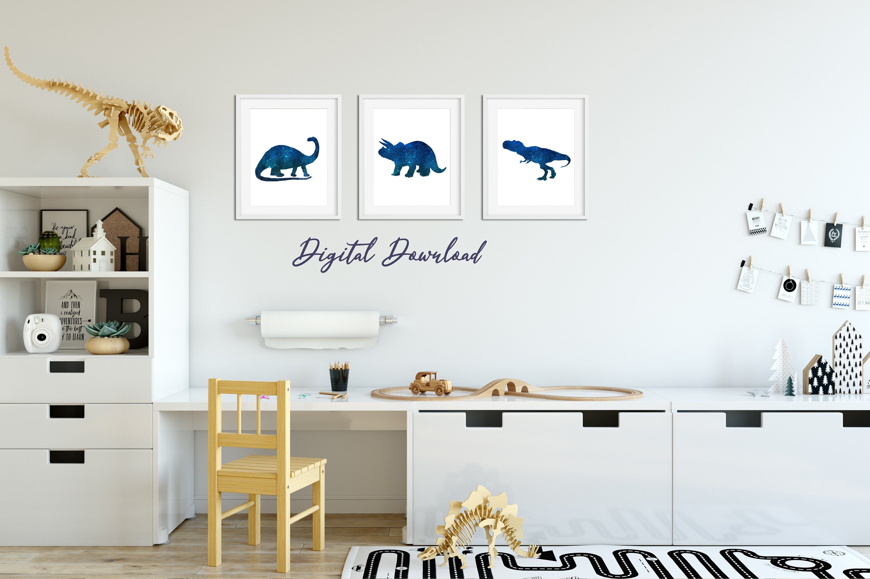 3 dinosaurs printables