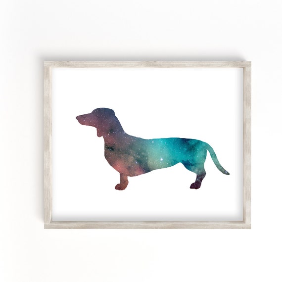 Printable Doxie Artwork Dog Wall Art Dachshund Silhouette Etsy