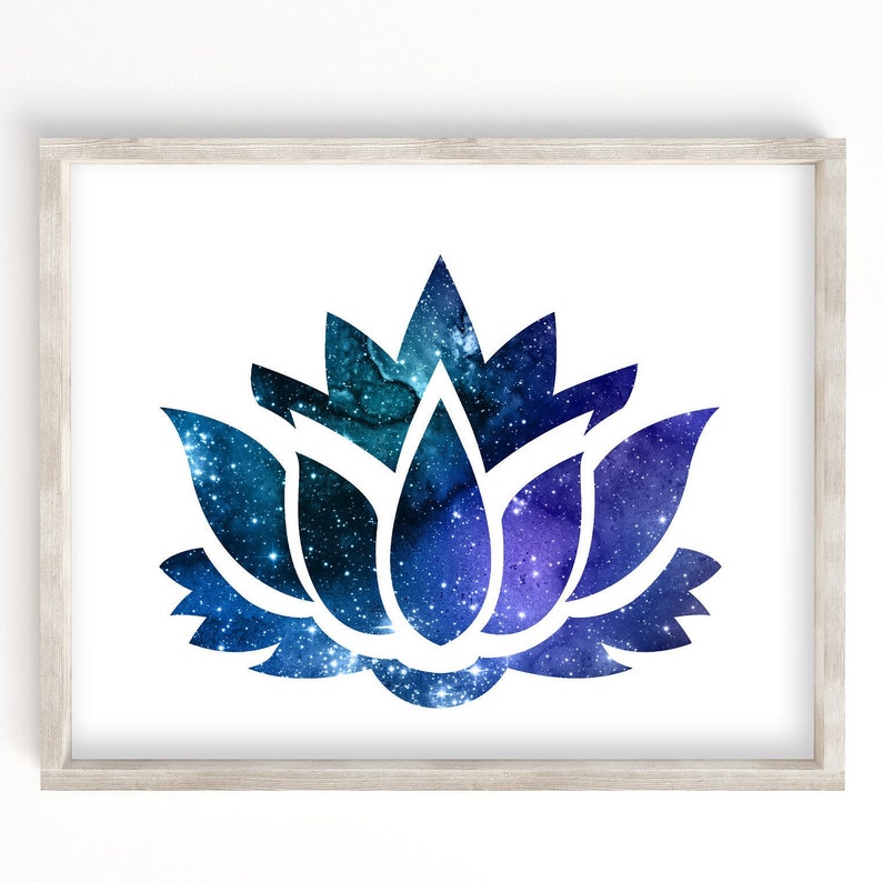 Printable Lotus Flower Lotus Flower Wall Art Downloadable image 0