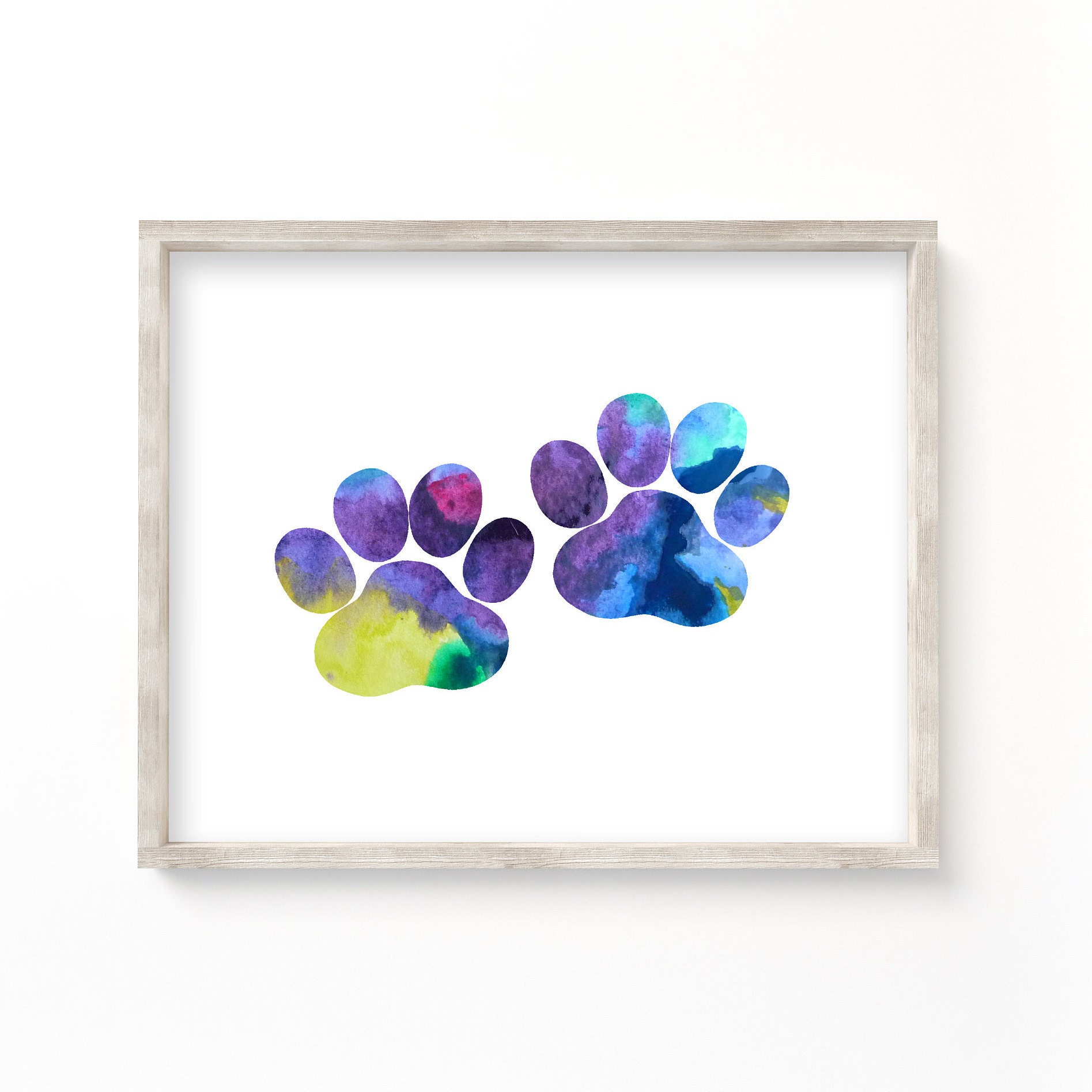 Printable Dog Paw Prints Digital Download Dog Paws Wall Art | Etsy