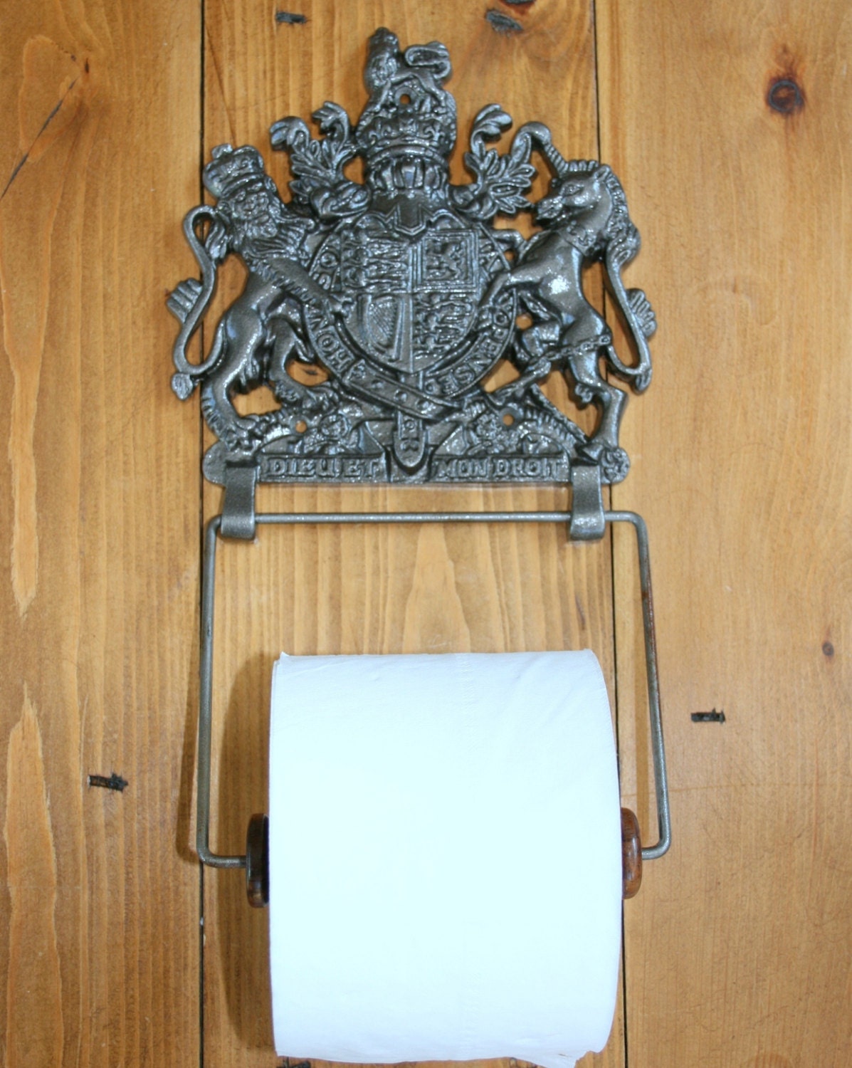 ENGLISH CREST Toilet Roll Holder Cast Iron lion Unicorn Coat Etsy UK